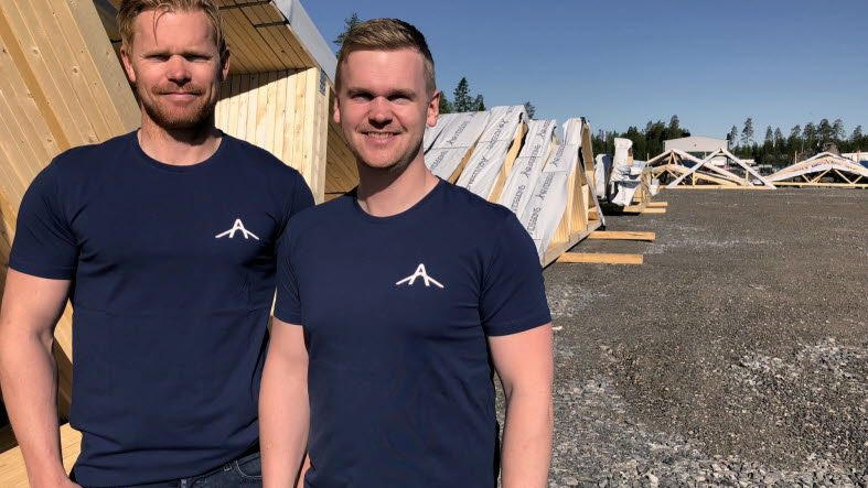 Bröderna Johan och Richard Arvidsson – ägare och grundare av Arvidssons Takstolar AB